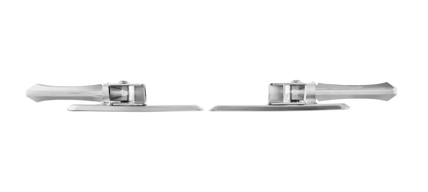 Fußrasten rechts und links für Vespa LX /​LXV /​S 50-150ccm, chrom/chrom
