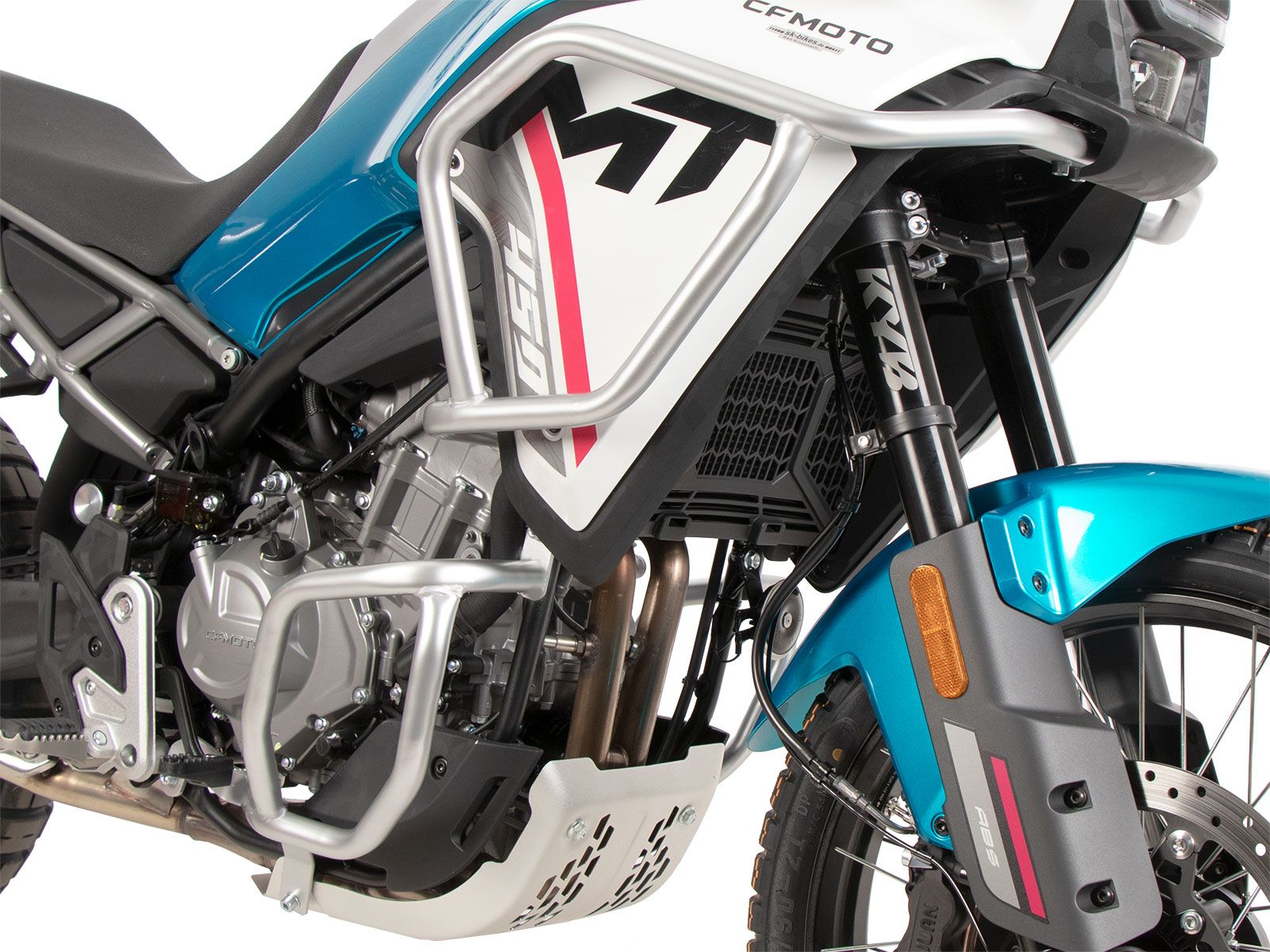 Tankschutzbügel silber für CF Moto 450 MT (24-) Hepco & Becker