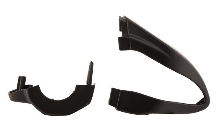 Abdeckung Schaltereinheit, rechts/links, vorne/hinten für Vespa Primavera/​Sprint, schwarz matt