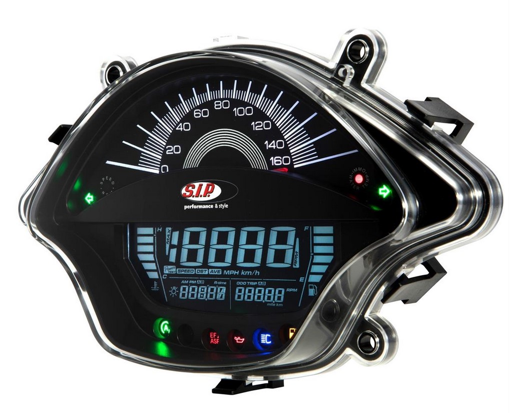Drehzahlmesser/Tacho für Vespa GTS/​GTS Super 300ccm FL ('14-), schwarz