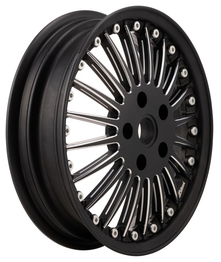 Felge Sport Classic vorne/hinten für Vespa GTS/​GTS Super/​GTV/​GT/​946 125-300ccm, schwarz matt