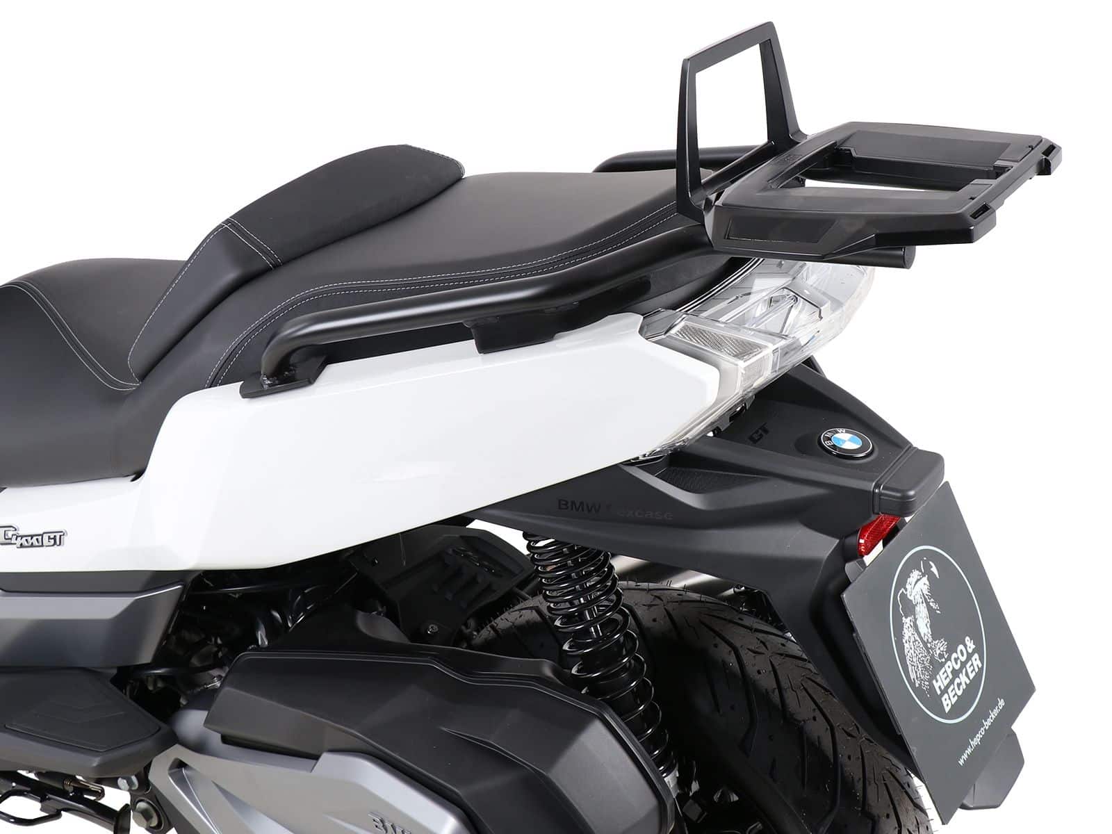 Alurack Topcaseträger schwarz für BMW C 400 GT (19-24) Hepco & Becker