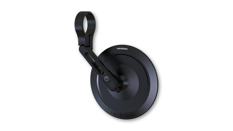 HIGHSIDER pro Lenkerendenspiegel Montana-Slim Schwarz (1Stck.)