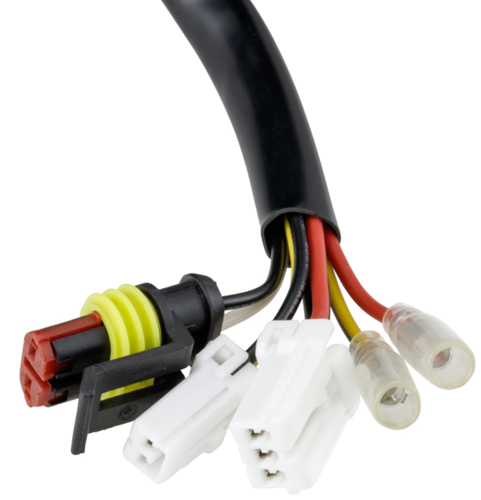 Rücklicht LED rot für Vespa Primavera/​Sprint 50-150ccm, Rand - schwarz matt