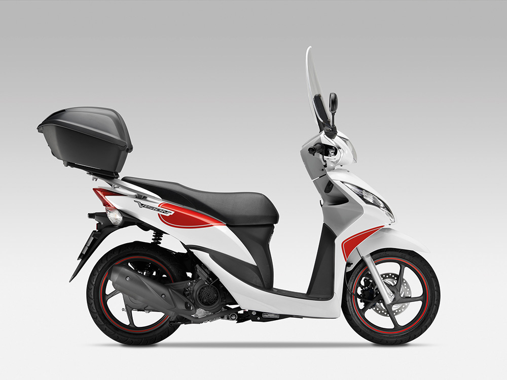 Original Honda Vision50/ Vision110 Aufklebersatz "Sport" inklusive Felgendekor rot