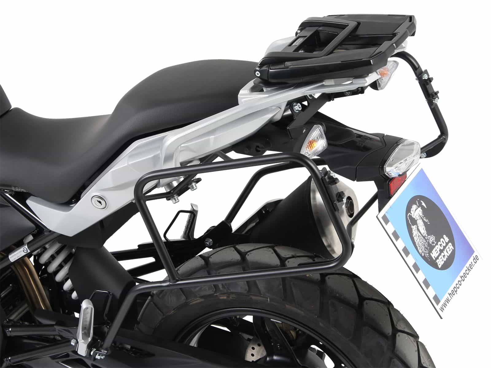 Seitenkofferträger festverschraubt schwarz für BMW G 310 GS (17-19) Hepco & Becker