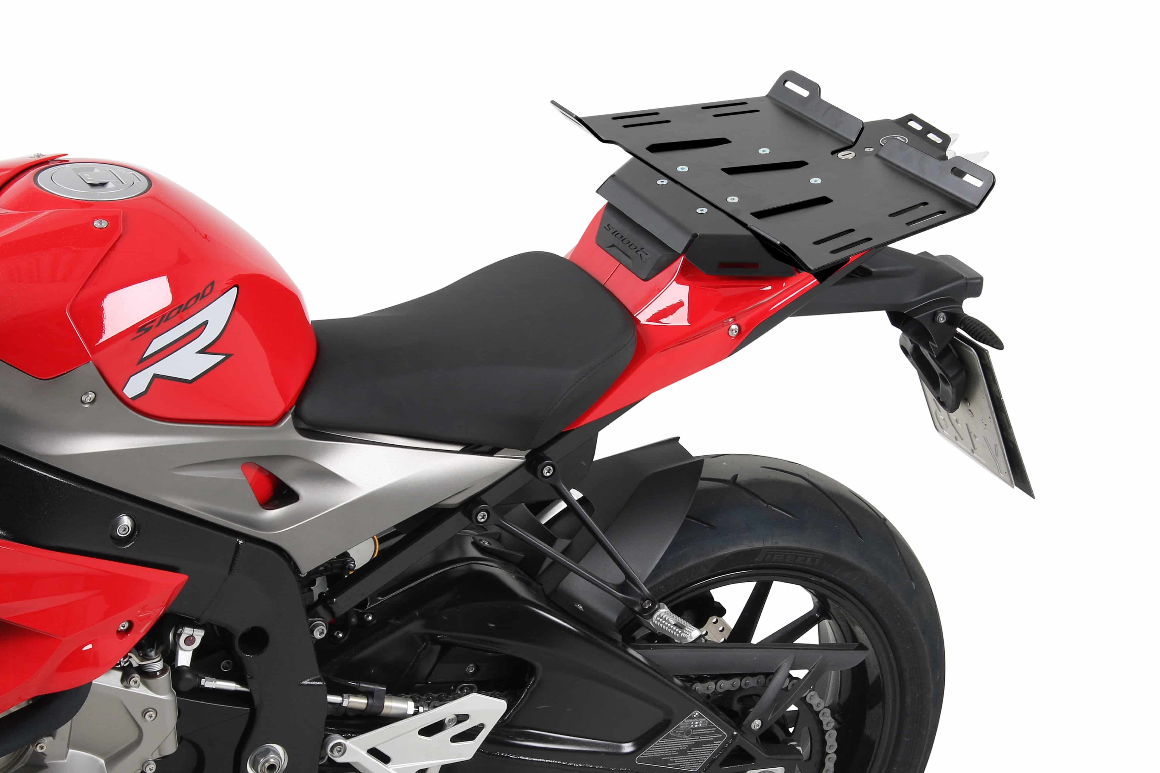 Gepäckbrückenverbreiterung schwarz für Kombination mit Sportrack für BMW S 1000 RR (12-14)