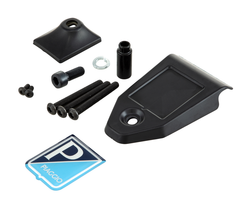 Sturzbügel Beinschild für Vespa Primavera /​Sprint 50-150ccm, schwarz glänzend