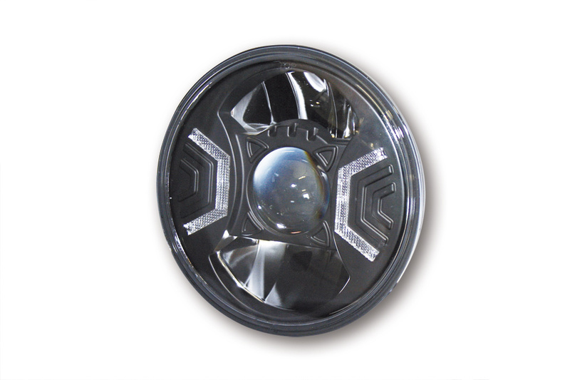 HIGHSIDER pro 7 Zoll Hauptscheinwerfereinsatz Typ 2 LED Schwarz E-Geprüft (1Stck)