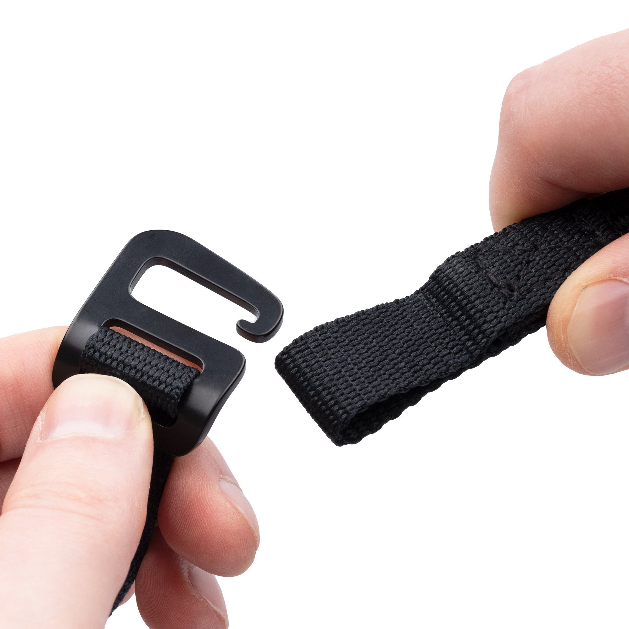 Atlas G-Hook, Spanngurtset 17mm x 2m, schwarz