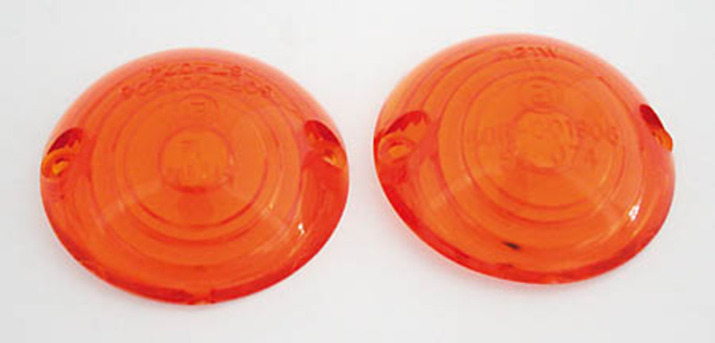 HIGHSIDER smart Blinkergläser orange für Ochsenaugenblinker, gelb (Paar)