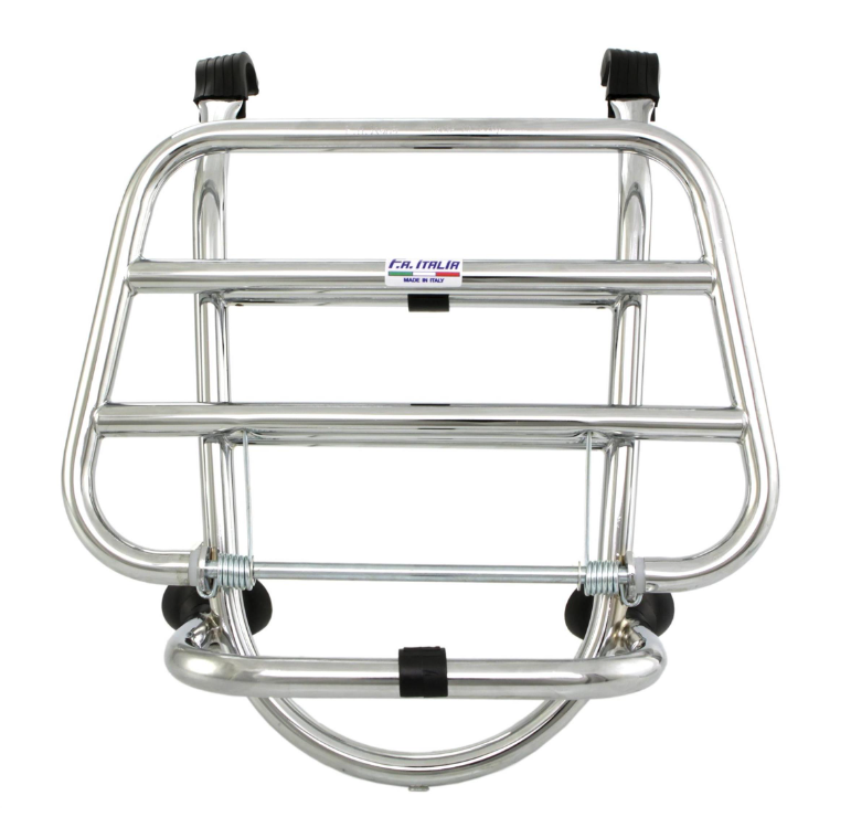 Gepäckträger vorne für Vespa LX /​LXV /​S 50-150ccm, klappbar, chrom