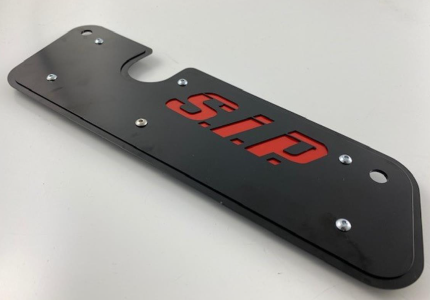 Auspuffblende Schwingarm für Vespa GTS/​GTS Super/​GTV/​GT 60/​GT/​GT L, Edelstahl schwarz