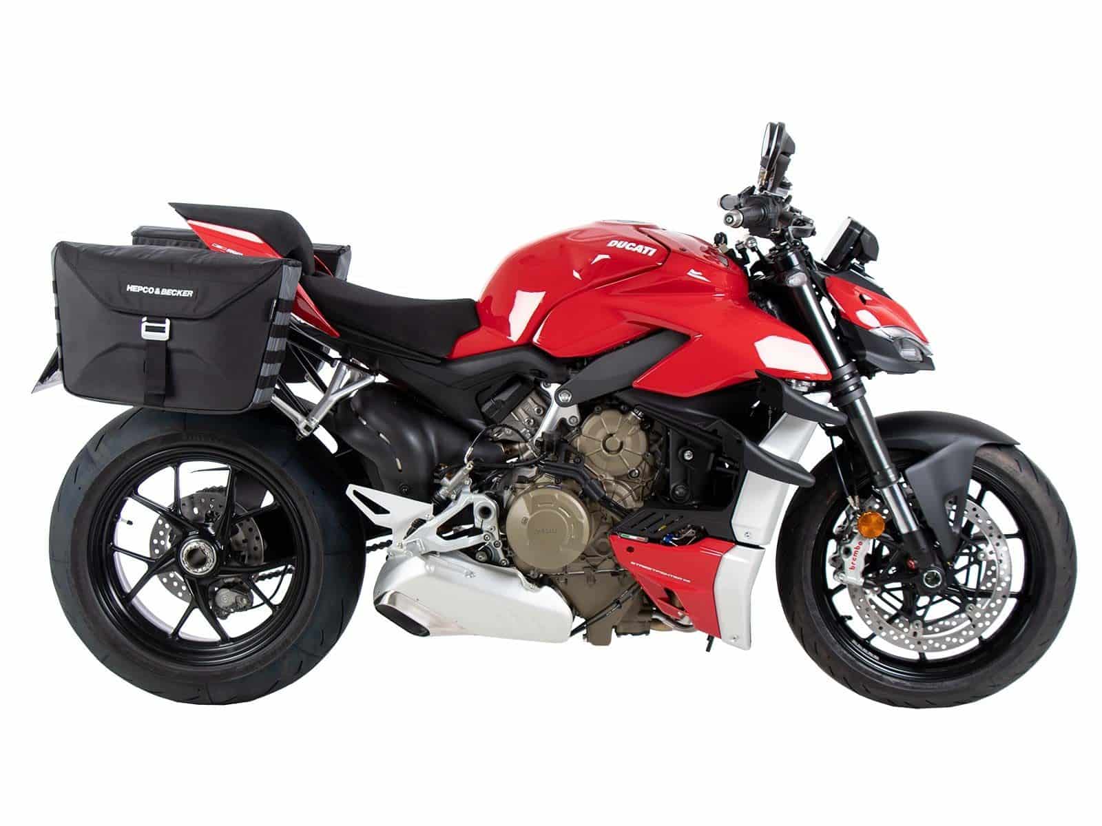 C-Bow Seitenträger schwarz für Ducati Panigale V4 /S /R (18-24) Hepco & Becker