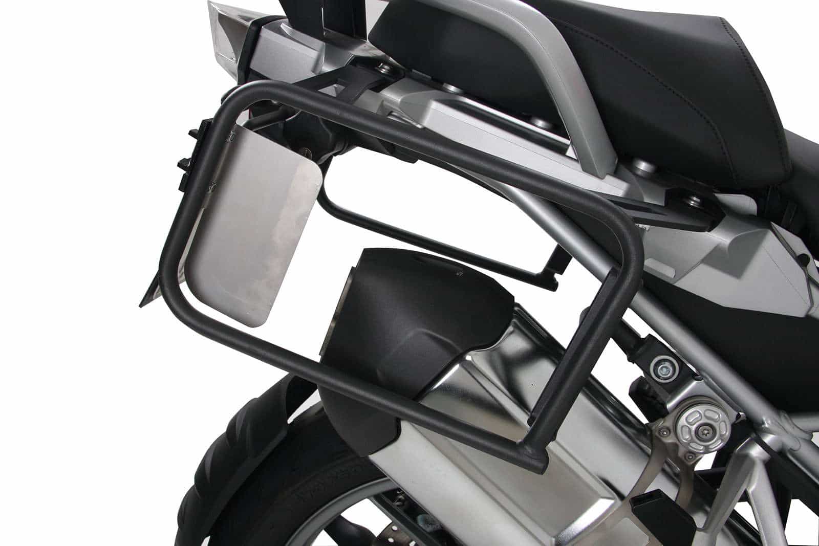 Hitzeschutzblech Edelstahl bei Verwendung von Kunststoffkoffern für BMW R 1200 GS Adventure (14-18)