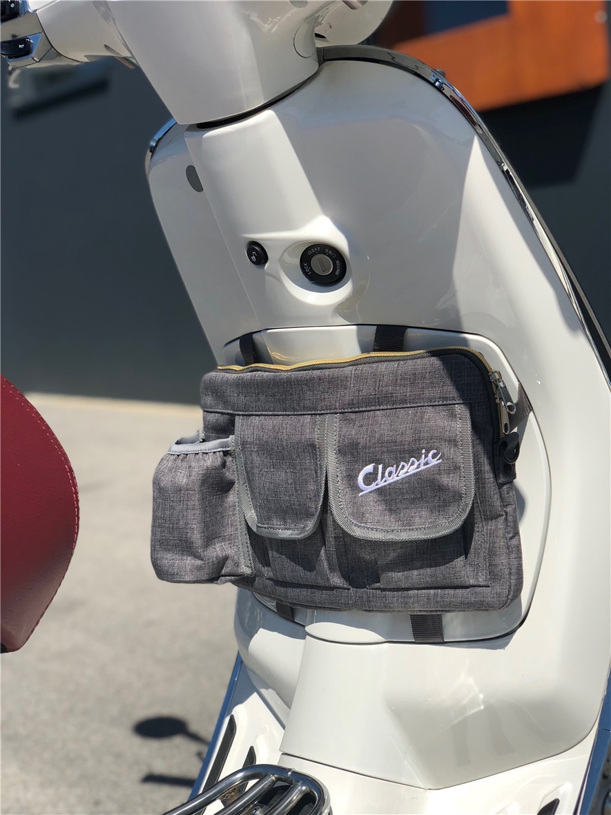 Tasche "Classic" für Gepäckfach/Handschuhfach Vespa - grau, Nylon