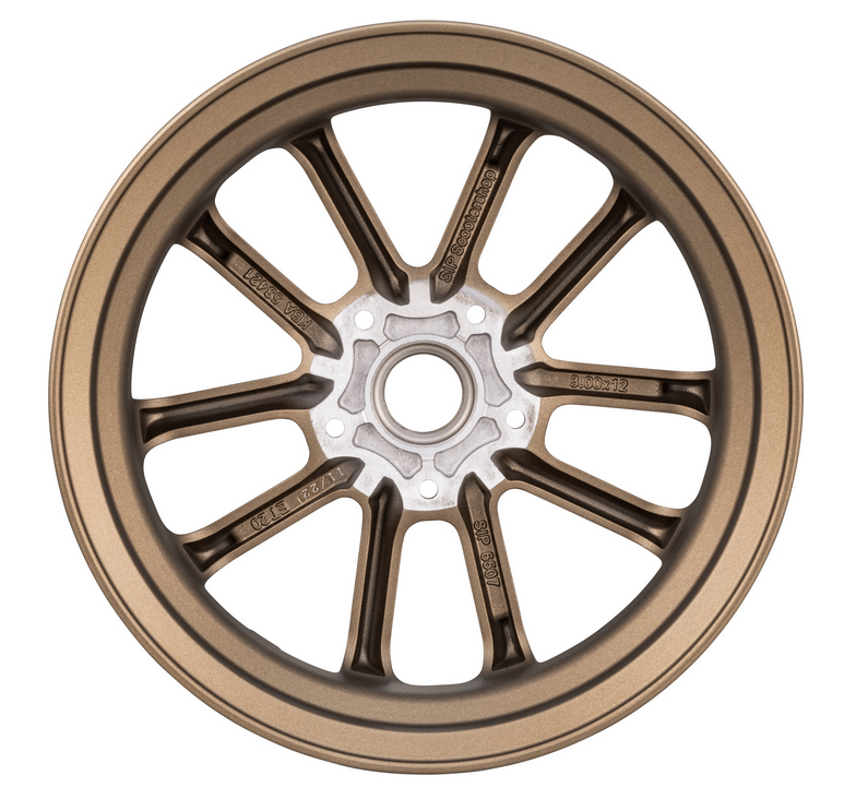Felge vorne/hinten 12" für Vespa GTS/​GTS Super/​GTV/​GT 60/​GT/​GT L 125-300ccm, bronze matt