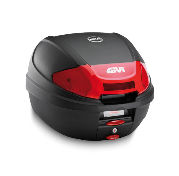 E300 MONOLOCK Topcase schwarz mit Platte und neuem Verschluß Givi