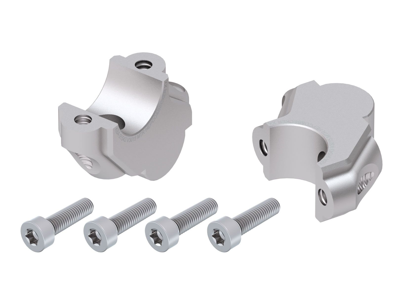 Lenkererhöhung H=30 mm mit Versatz 15 mm zurück für BMW F 800 GS (08-18) Hepco & Becker