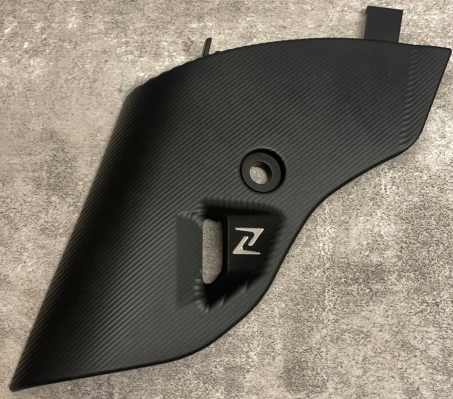 Gabelverkleidung ZELIONI für Vespa Primavera/​Sprint/Elettrica 50-150ccm, schwarz matt eloxiert
