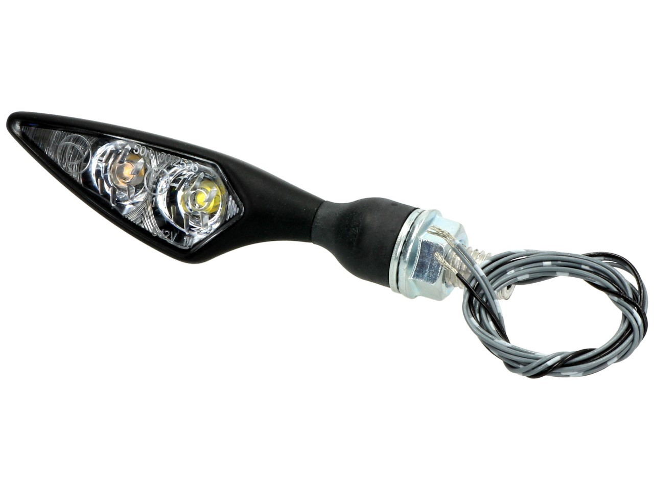 Kellermann Blinker, Rhombus PL, Stahl, LED, vorne rechts, 12 V, schwarz seidenmatt, E-geprüft