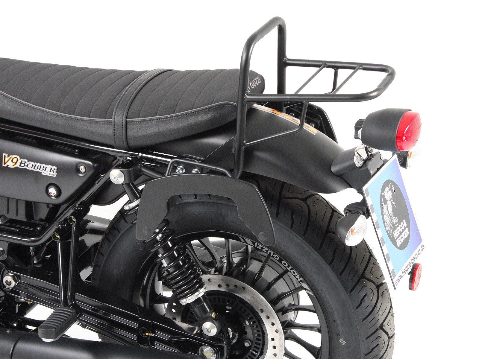C-Bow Seitenträger schwarz für V 9 Bobber (Bj.16-) Hepco & Becker