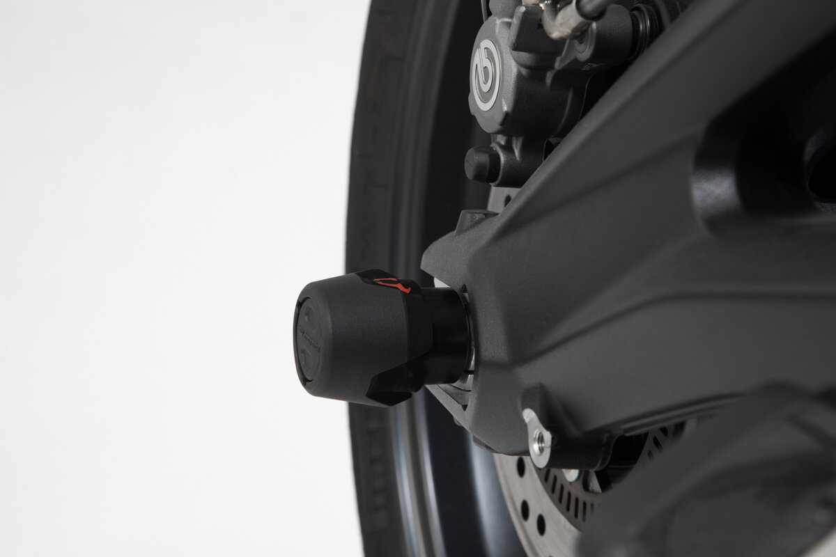 SW-Motech Sturzpad-Kit für Hinterachse schwarz für Yamaha YZF-R1, MT-10 /SP