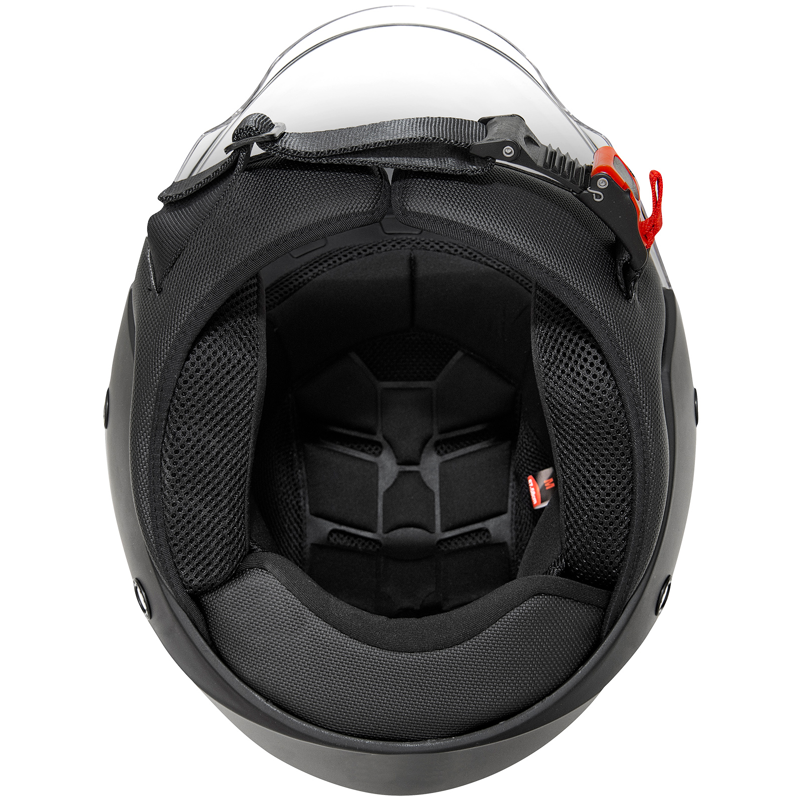 Germot Helm GM 650, matt-schwarz/rot
