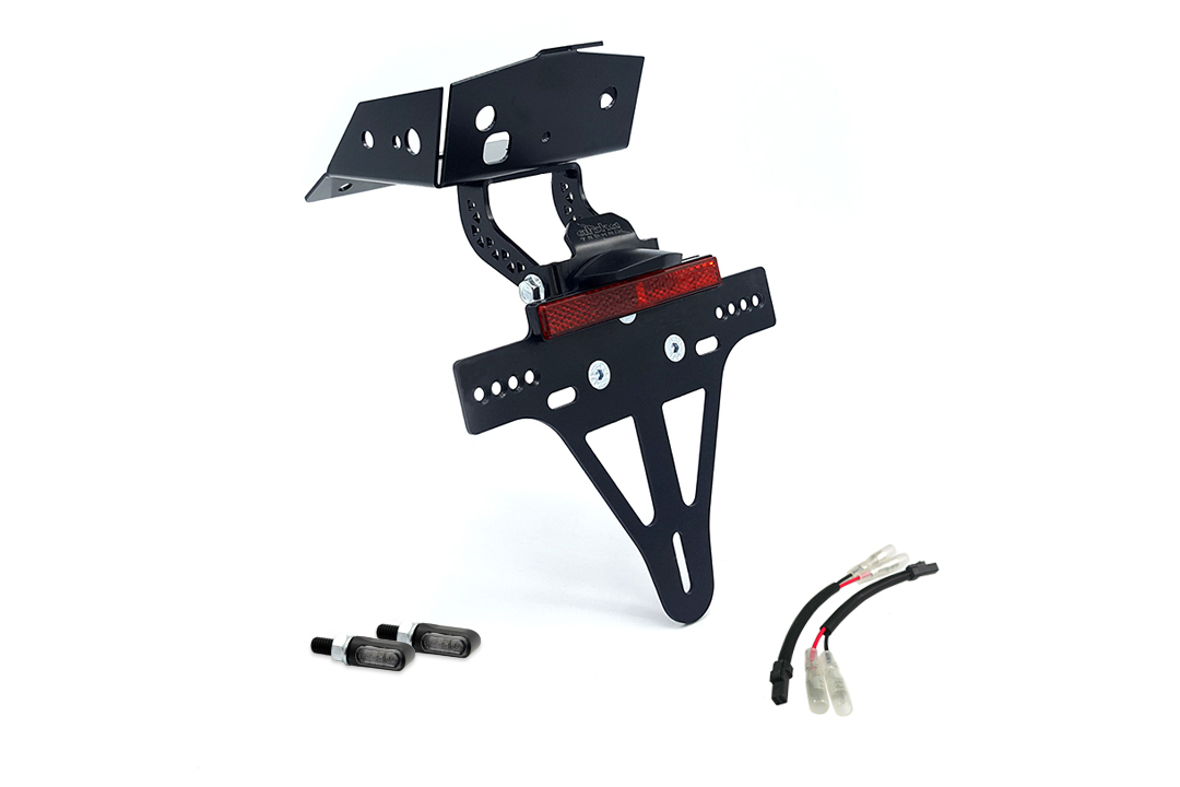 alpha Technik Kennzeichenhalter-Blinker-Kit M-LED für KTM 690 SMC R ab Modelljahr 2019 (Hinten)