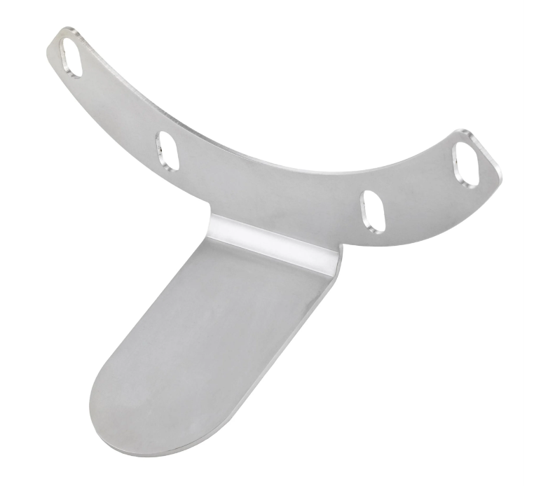 Halter Pickerl für österreichische Prüfplakette für Primavera/​Sprint 50-150ccm, Edelstahl poliert