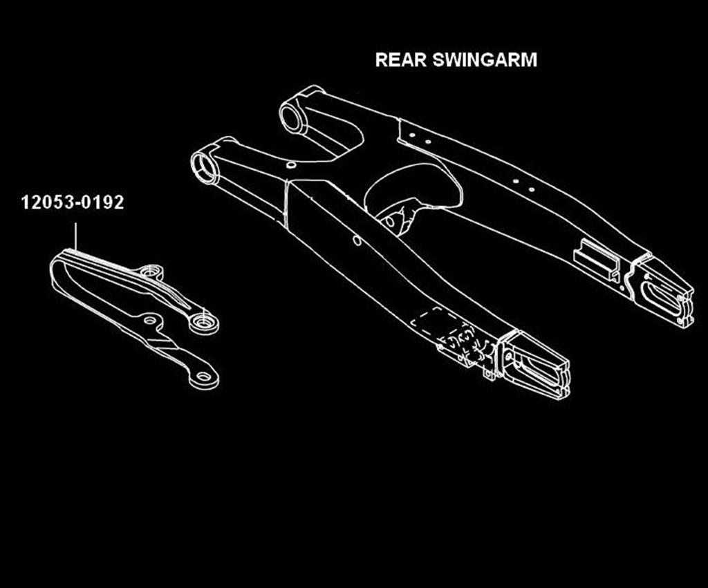 Verstärkte Kettenführung KX450F 2015 Original Kawasaki