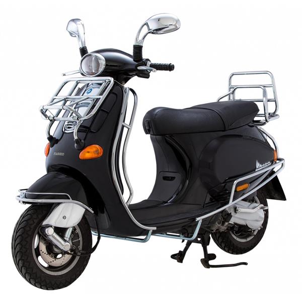 Sturzbügel hinten chrom für Vespa ET2/​ET4/​LX/​LXV/​S 50-150ccm Cuppini