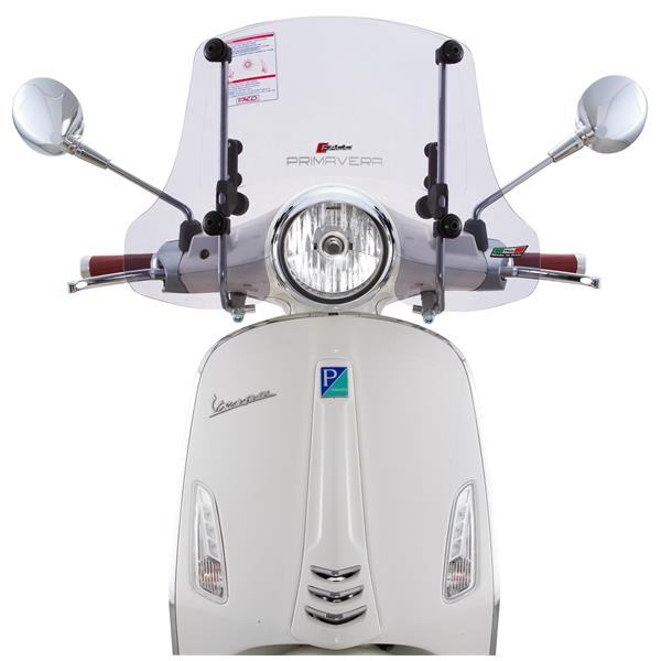 Windschild FACO "Twin-Screen" für Vespa Elettrica/Primavera 50-150ccm 2T/​4T, getönt
