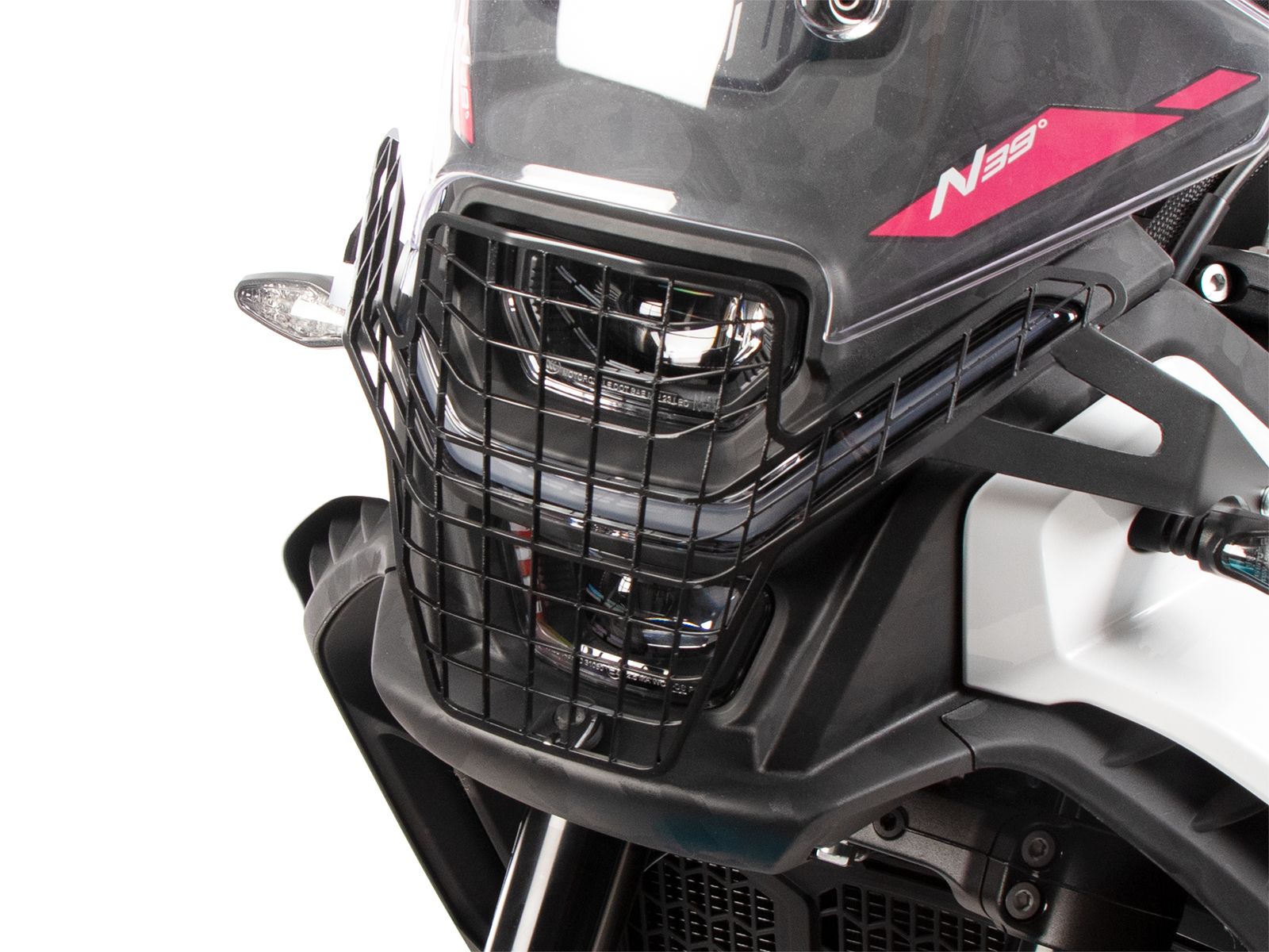 Lampenschutzgitter schwarz für CFMoto 450 MT (24-) Hepco & Becker