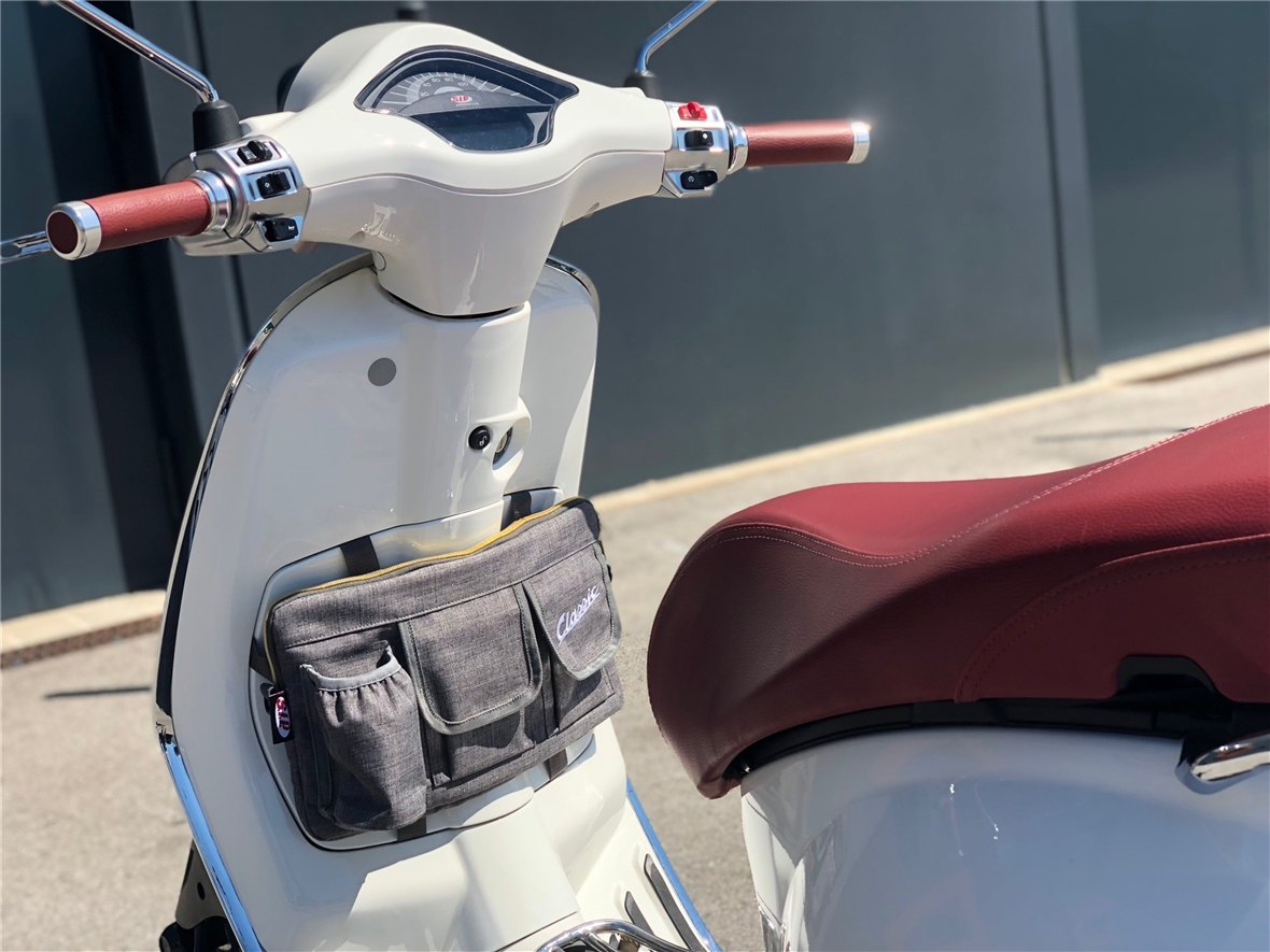 Tasche "Classic" für Gepäckfach/Handschuhfach Vespa - grau, Nylon