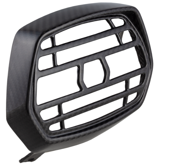 Lampenring mit Gitter für Vespa Sprint 50-150ccm 2T/​4T ('13-'18), Carbon