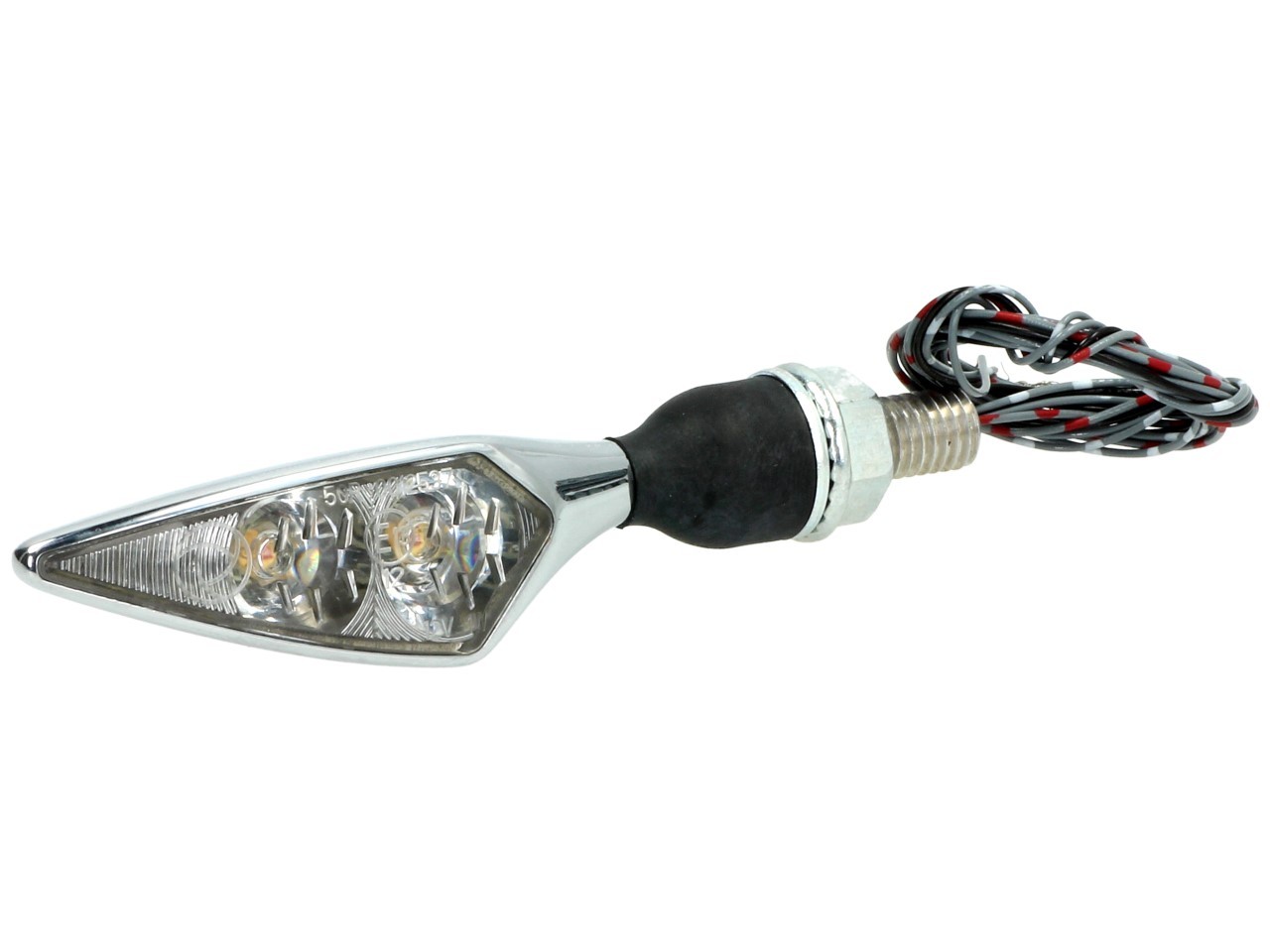 Kellermann Blinker, Rück- und Bremslicht, Rhombus DF, Stahl, LED, HL, 12 V, chrom glänzend, M8x20