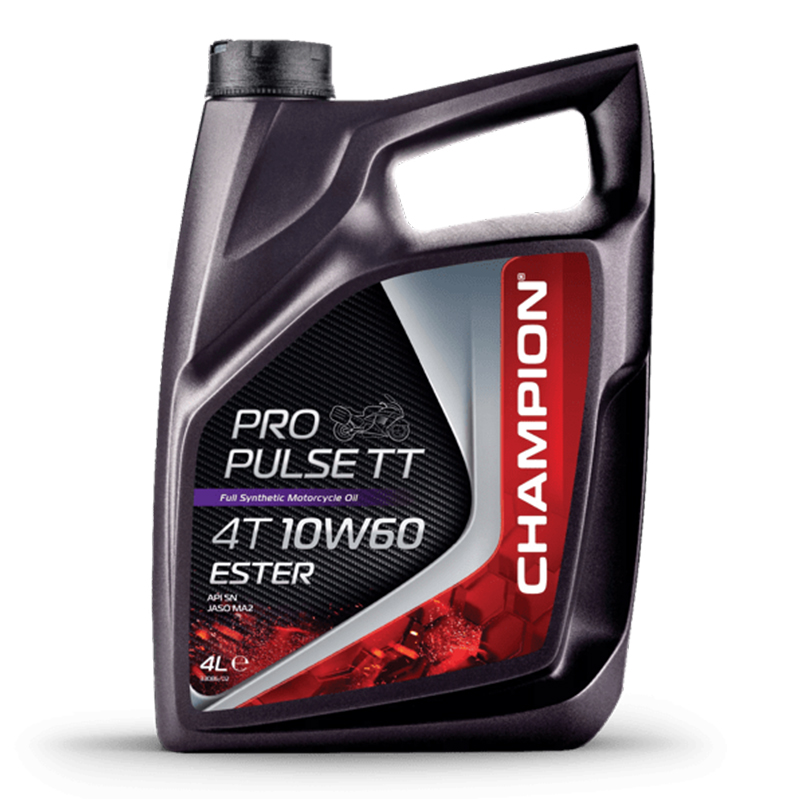CHAMPION®  Pro Pulse TT 4T 10W-60 Ester Motoröl - 4 Liter