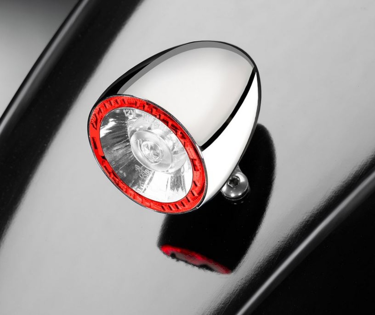 Kellermann Blinker, Rück- und Bremslicht, Bullet 1000 RB, Stahl, LED, HL/HR, 12 V, chrom glänzend