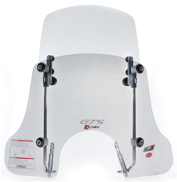 Windschild FACO "Twin-Screen" für Vespa GTS/​GTS Super/​GT/​GT L 125-300ccm (-22), getönt