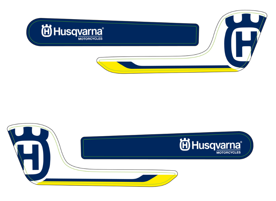 Handschutz-Aufkleberset für Husqvarna FS 450