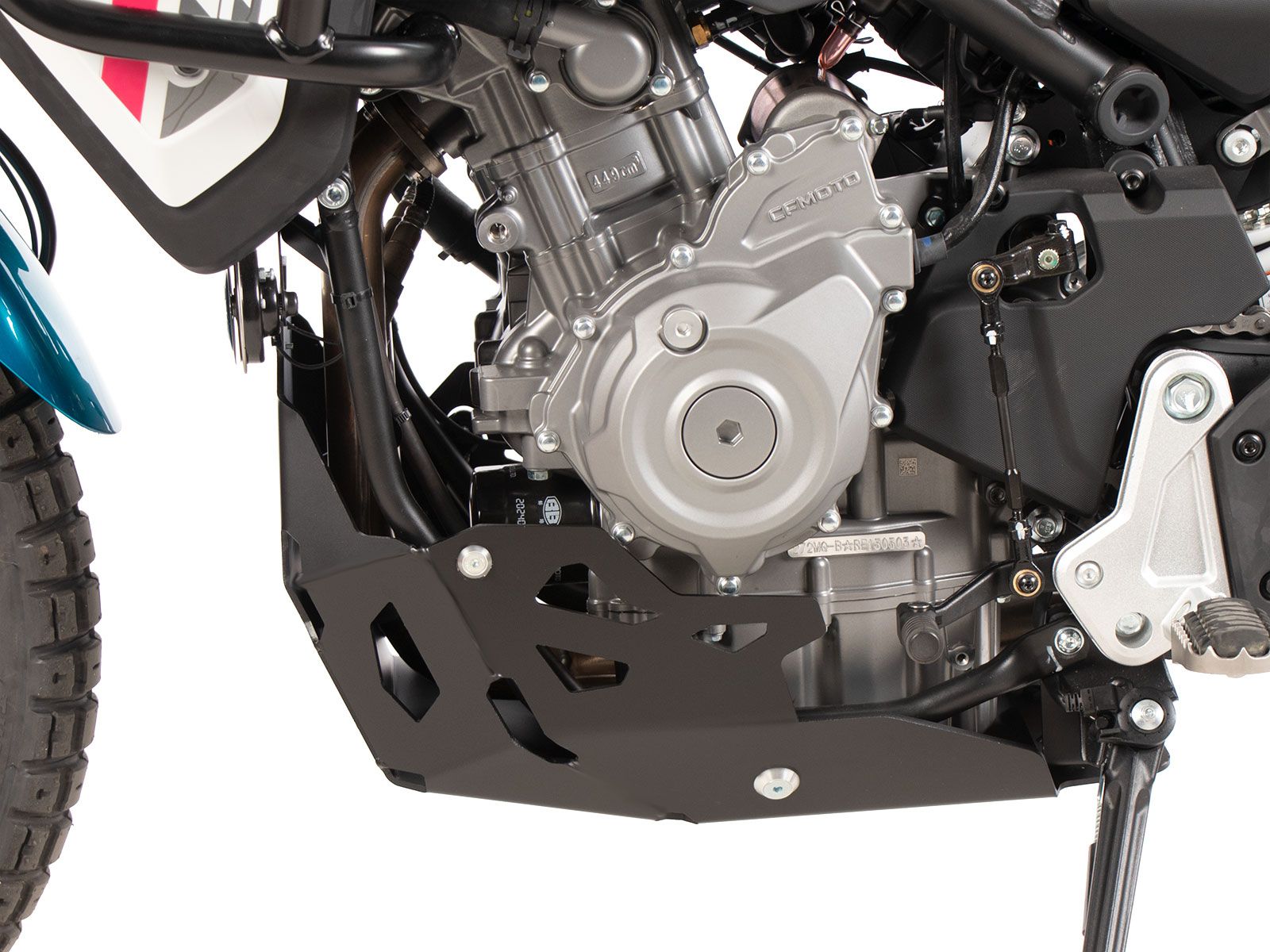 Motorschutzplatte schwarz für CFMoto 450 MT (24-) Hepco & Becker