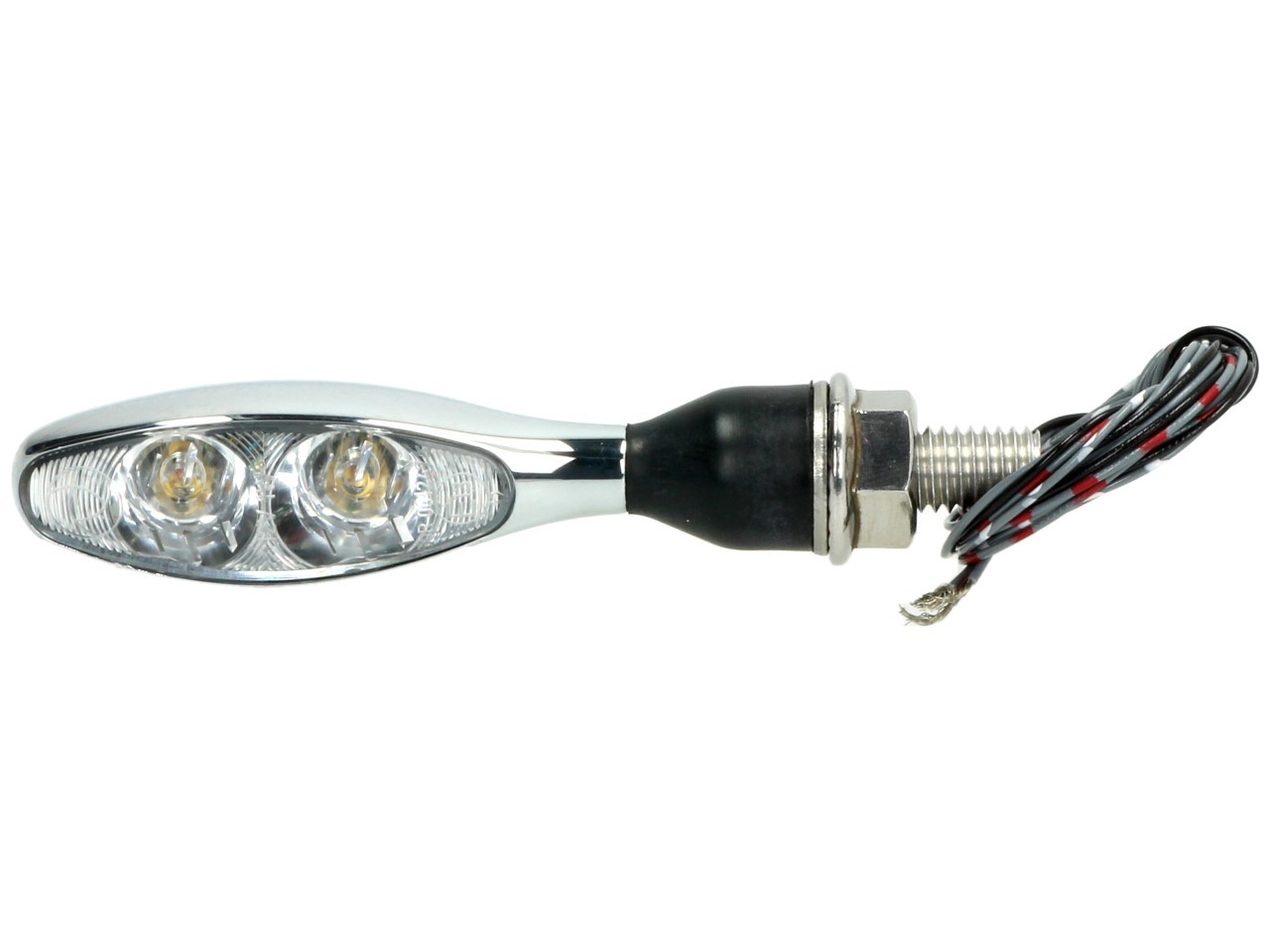 Kellermann Blinker, Rück- und Bremslicht, Micro 1000 DF, Stahl, LED, HL/HR, 12 V, chrom glänzend