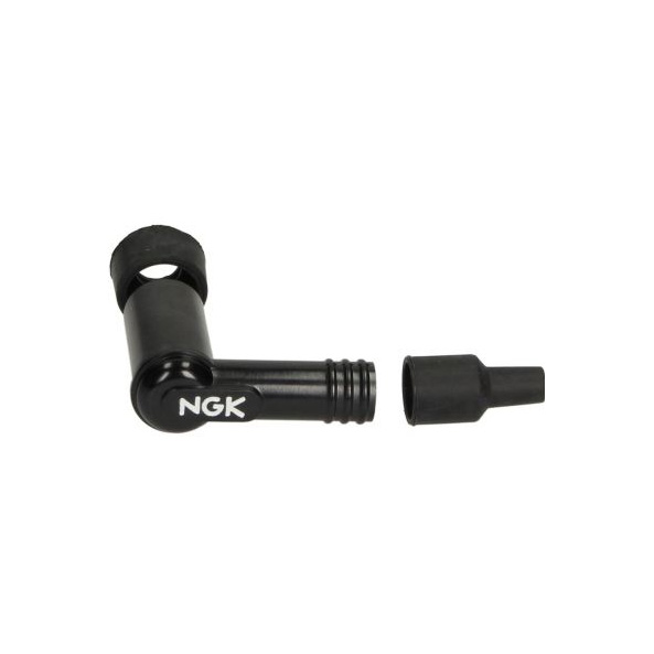 NGK Zündkerzenstecker, LB05F, schwarz, 90° Winkel, für Anschlussgewinde