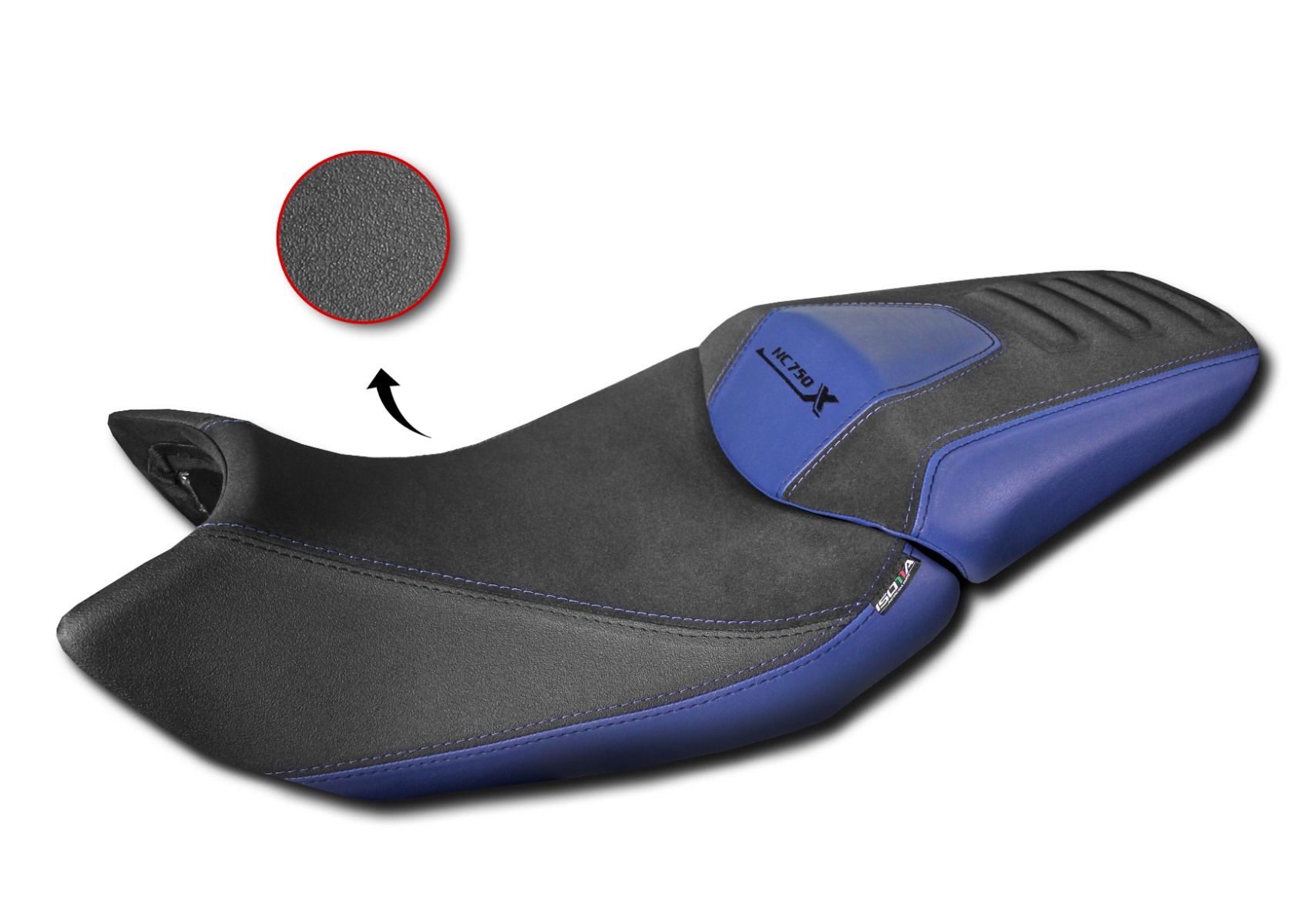 Komfort-Sitzbezug für Honda NC 750 X (21-24) schwarz/blau