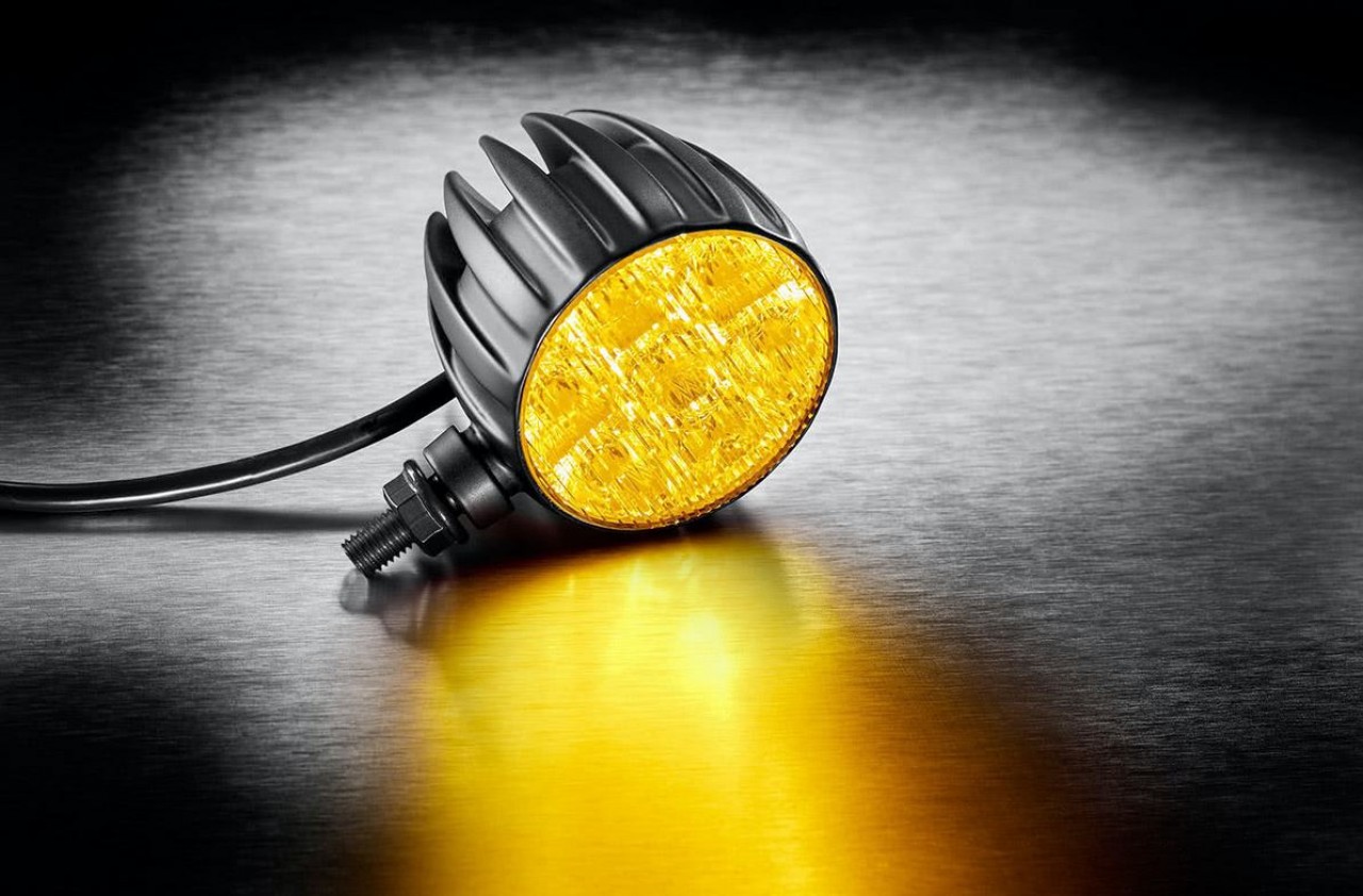 Kellermann Tagfahrlicht mit Positionslicht und Blinker, Dayron, Alu, LED, vorne, 12 V, schwarz matt