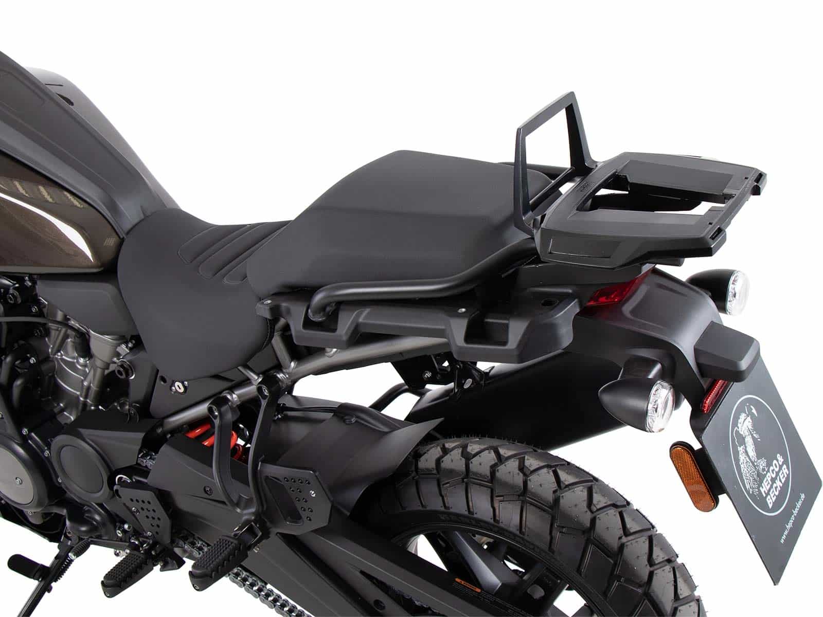 Alurack Topcaseträger schwarz für Harley Davidson Pan America (21-) Hepco & Becker