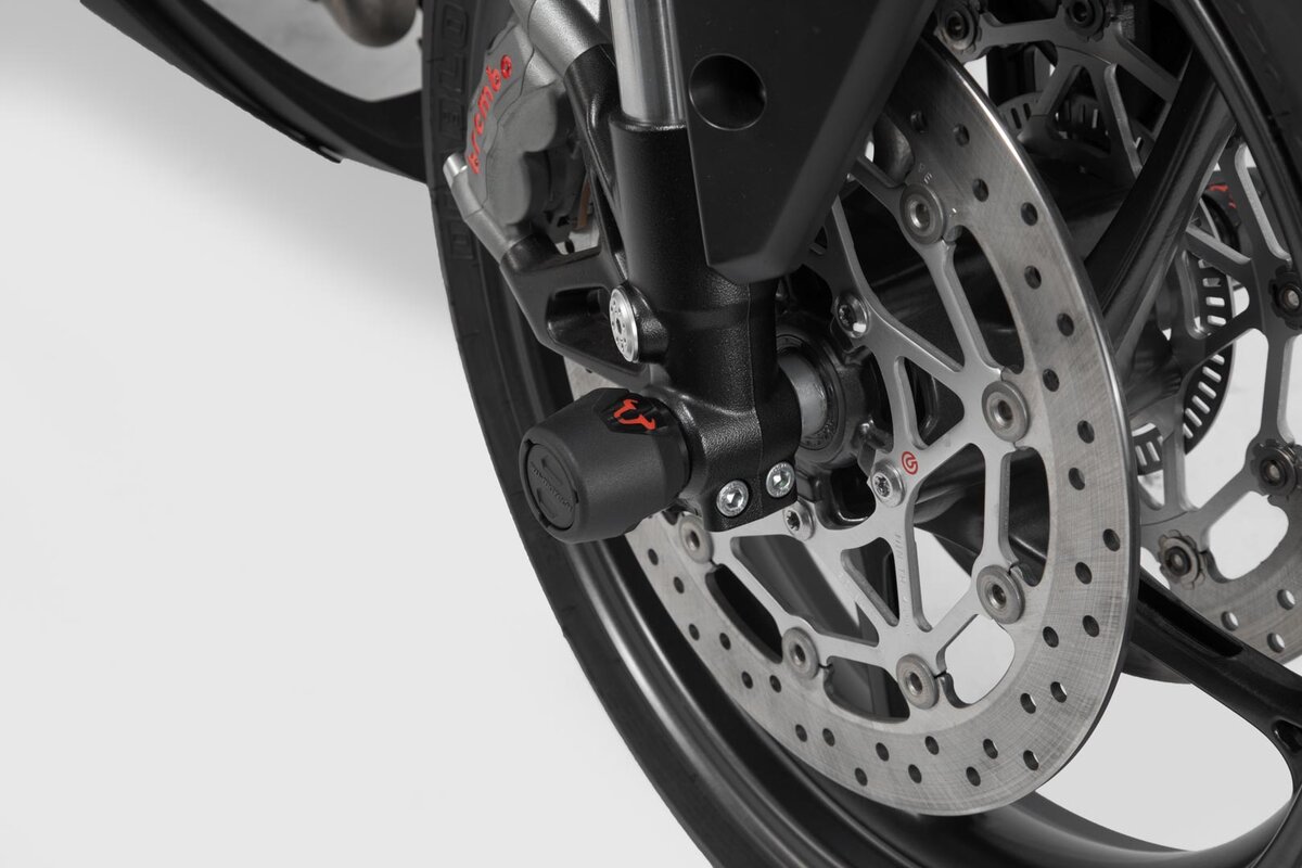 SW-Motech Sturzpad-Kit für Vorderachse schwarz für Yamaha MT-09 /Tracer, XSR 900
