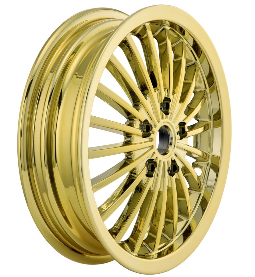 Felge vorne/hinten für Vespa GTS/​GTS Super/​GTV/​GT 60/​GT/​GT L 125-300ccm, gold