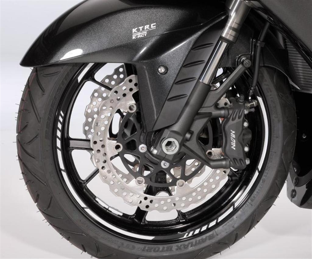 Felgenringe GP-Style silber 1400GTR 2016/ ER-6f 2016/ Z1000SX 2016/ Z300 2016 Original Kawasaki